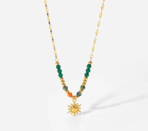 Emerald Sun Necklace