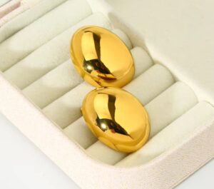 Chunky Egg Earrings